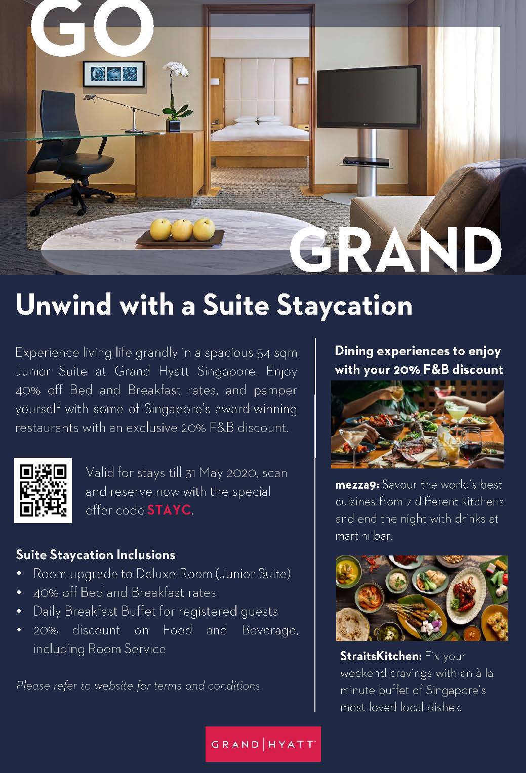 Grand Hyatt Singapore Suite Staycation Package Ministry of